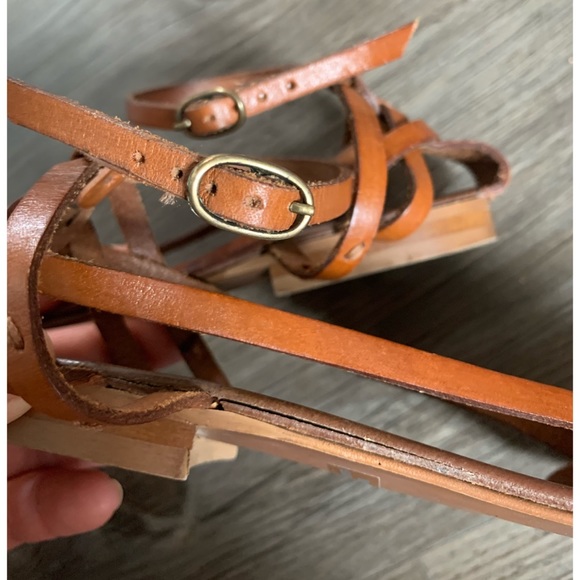 J.Crew Driftwood Vachetta Leather Sandals - Picture 5 of 11